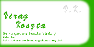 virag koszta business card